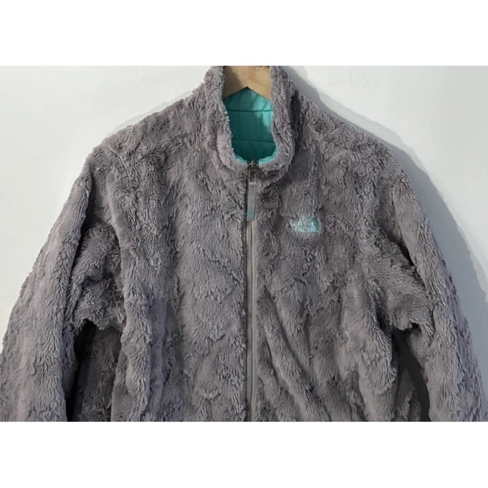 Girls The North Face Reversable Mossbud Jacket Sz XL 18 - Picture 9 of 13